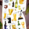 Corinne Alexander Father's Day|Tea-2023 Beer Tea Towel by