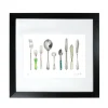 Corinne Alexander Art-A Handful of Cutlery Framed Print by