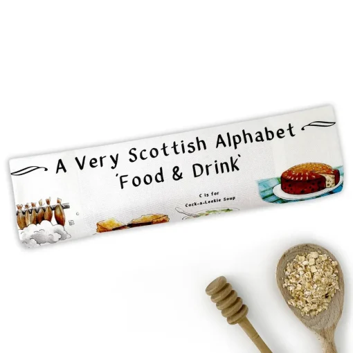 Yeti Tea|Tea Towels-A Very Scottish Alphabet Food & Drink Tea Towel