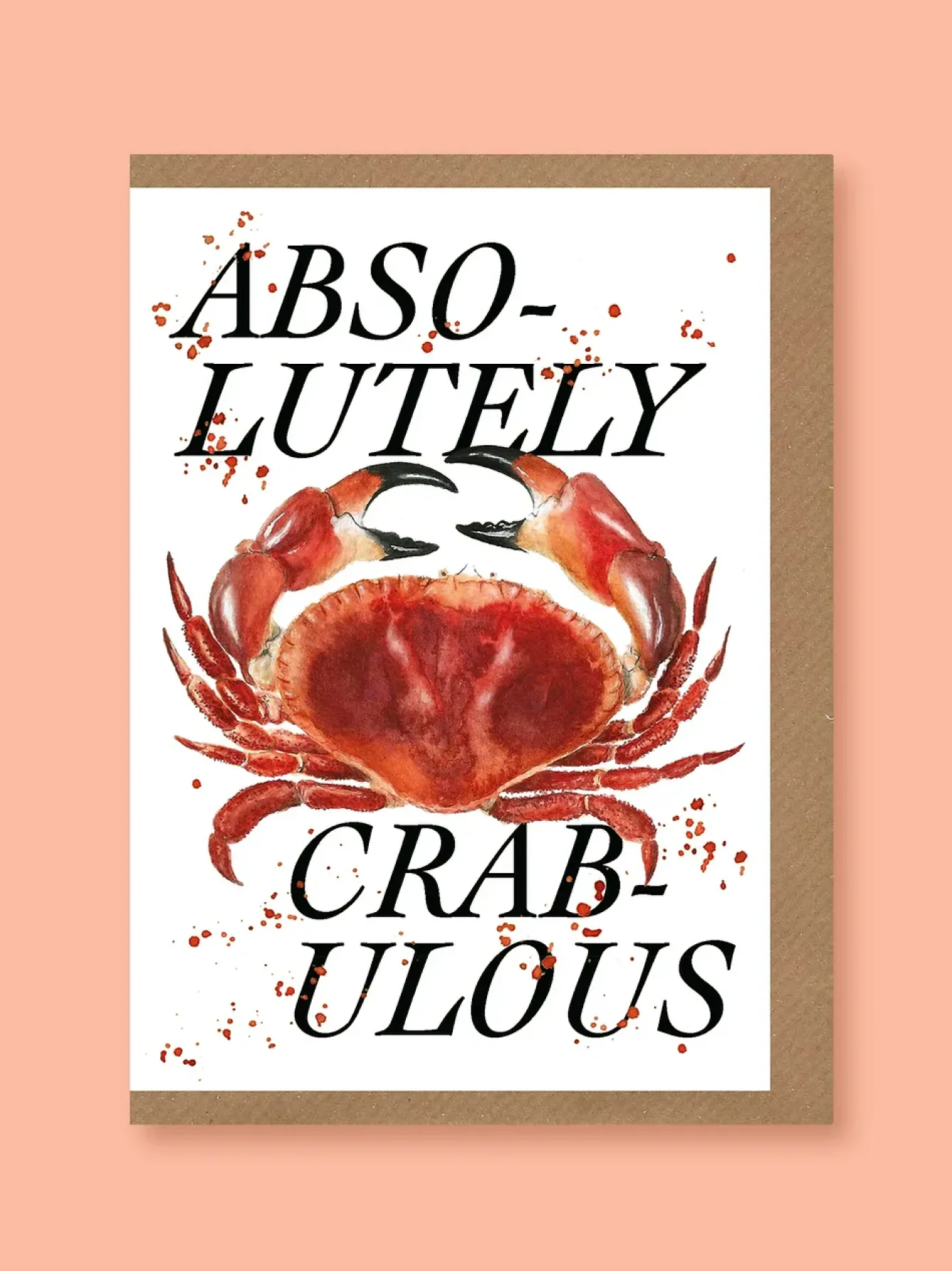 Studio Frewb. Valentine's Day|Greeting Cards-Absolutely Crabulous Greetings Card