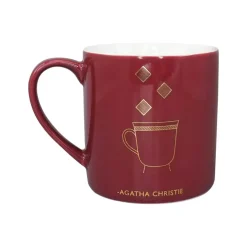 Half Moon Bay Whimsical-Agatha Christie "Tea and Scandal" Ceramic Mug