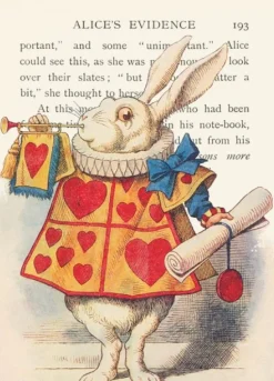 Madame Treacle Greeting Cards-Alice In Wonderland - The Announcement Greetings Card