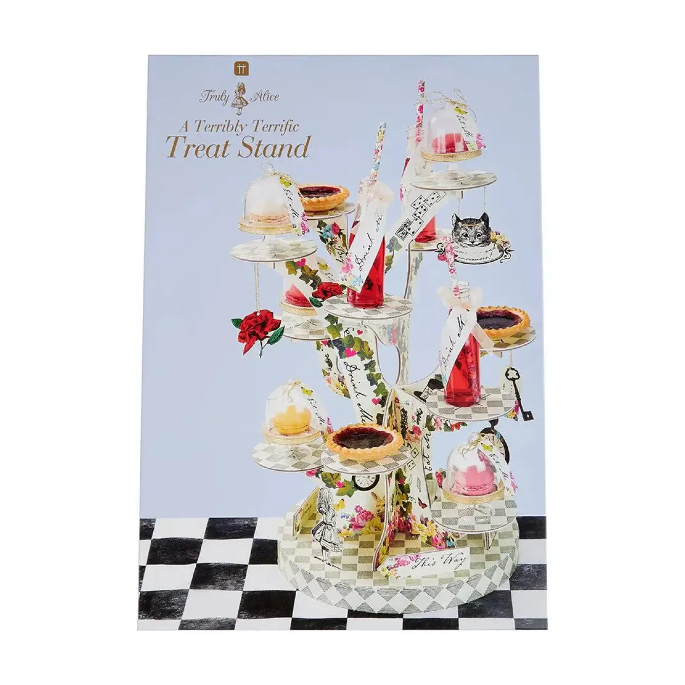 Talking Tables Serving Plates & Boards-Alice in Wonderland Tree Shaped Cake Stand