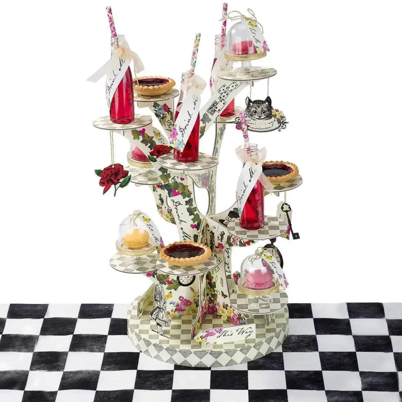 Talking Tables Serving Plates & Boards-Alice in Wonderland Tree Shaped Cake Stand