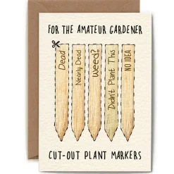 Bewilderbeest Greeting Cards-Amateur Gardener Greetings Card