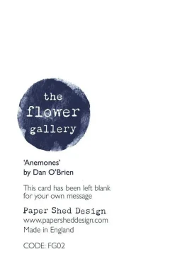 Paper Shed Design Greeting Cards-Anemones  Greetings Card