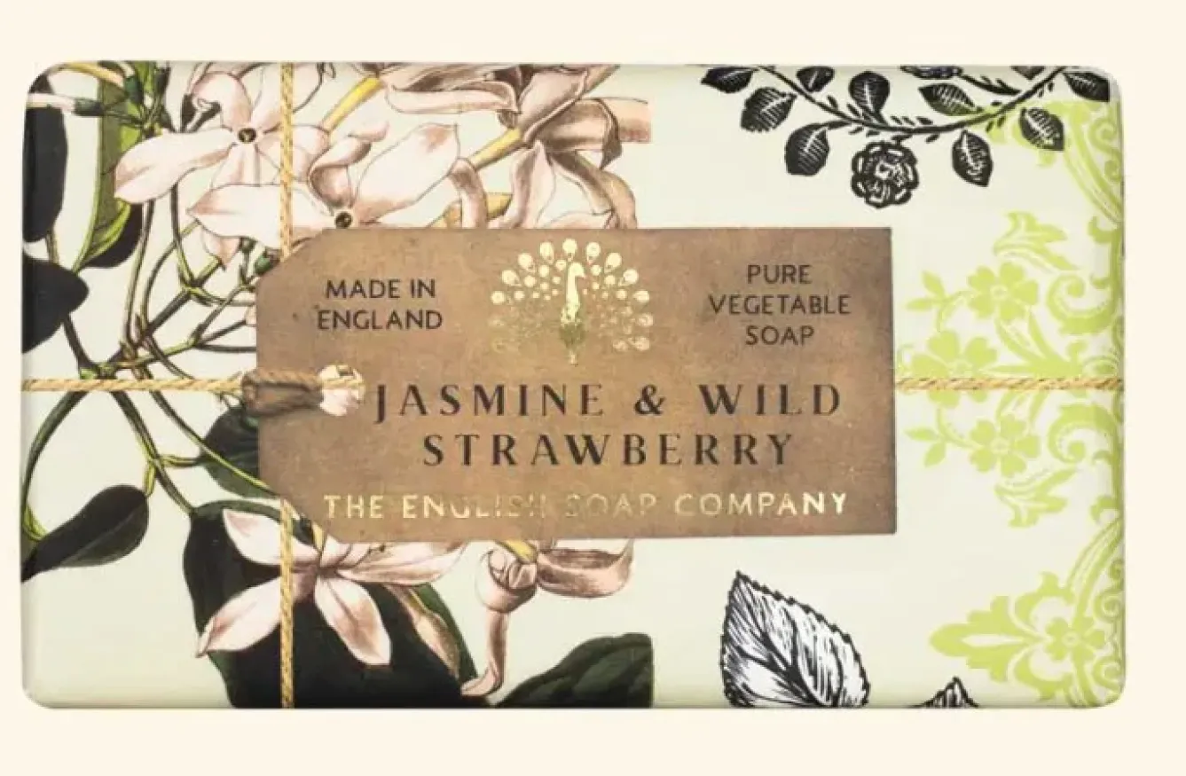 English Soap Company Soaps & Lotions-Anniversary Jasmine & Wild Strawberry Soap