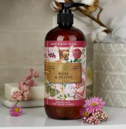 English Soap Company Soaps & Lotions-Anniversary Rose & Peony Hand and Body Wash