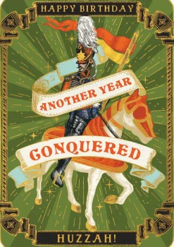 The Art File Greeting Cards-Another Year Conquered Greeting Card