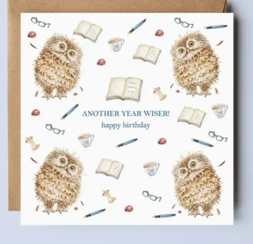 West Country Designs Greeting Cards-Another Year Wiser Birthday Card