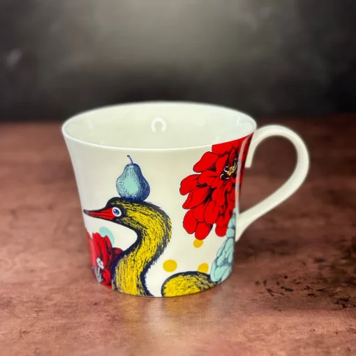 Repeat Repeat Animals|Animals-Arcadia Heron Bone China Mug
