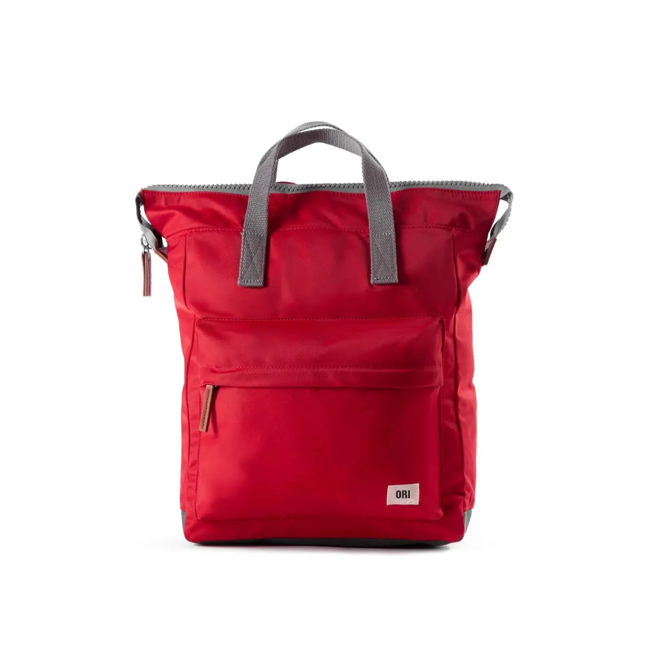 Ori London Bags-Bantry B Cranberry Recycled Nylon Backpack - Medium