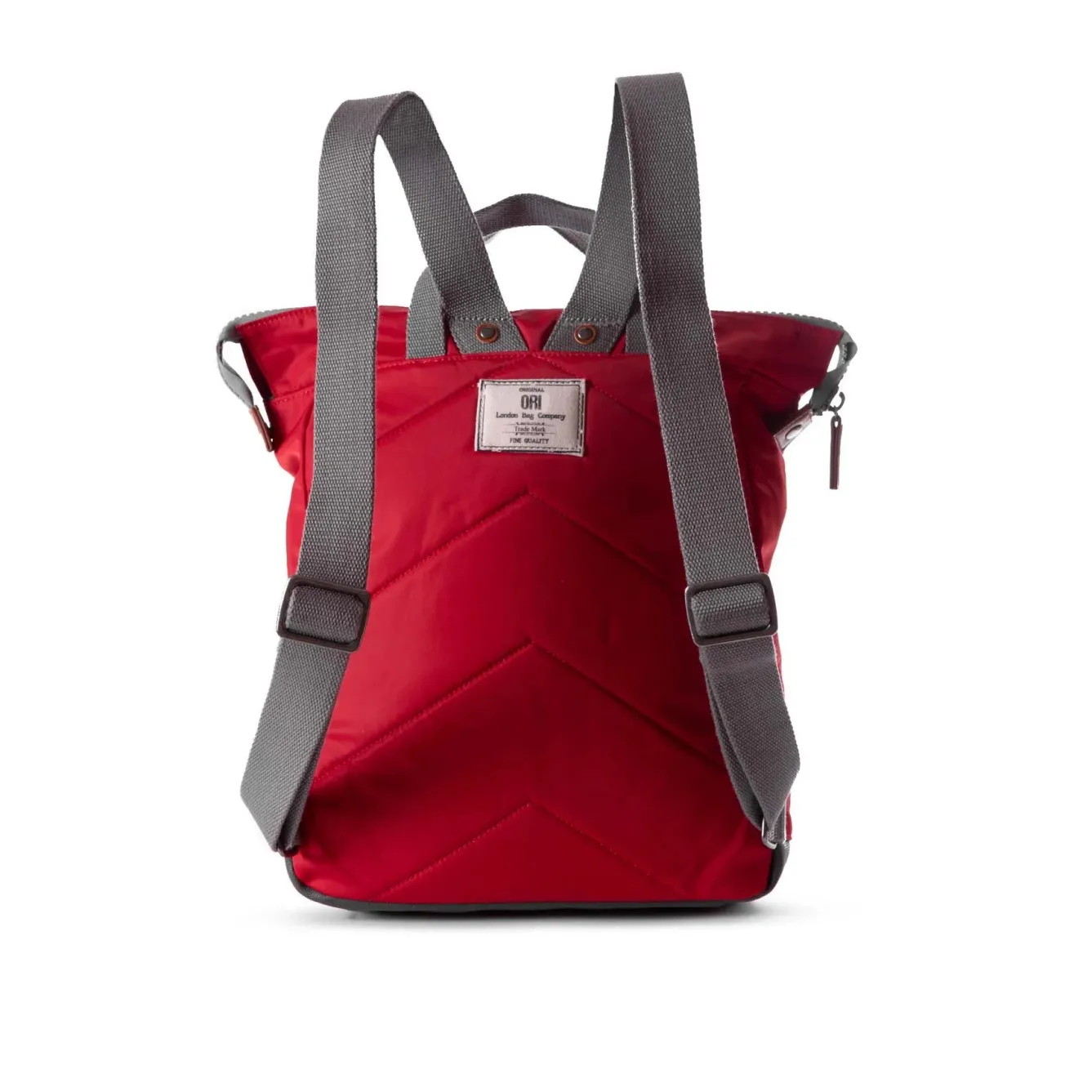 Ori London Bags-Bantry B Cranberry Recycled Nylon Backpack - Medium