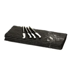 Selbrae Serving Plates & Boards-Bee Mini Cheese Board and Knife Set of 4