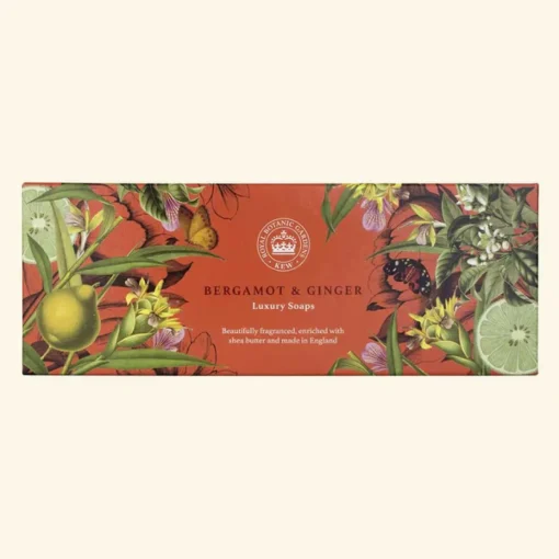 English Soap Company Soaps & Lotions-Bergamot & Ginger Triple Soap Gift Box