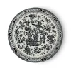 Burleigh Plates-Black Regal Peacock Plate 7 in