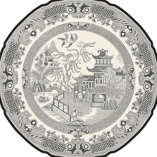 Burleigh Placemats-Black Willow 12 Die-Cut Paper Placemats