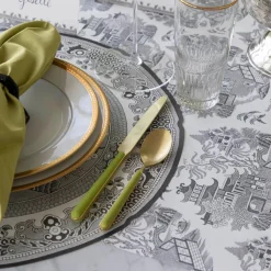 Burleigh Placemats-Black Willow 12 Die-Cut Paper Placemats