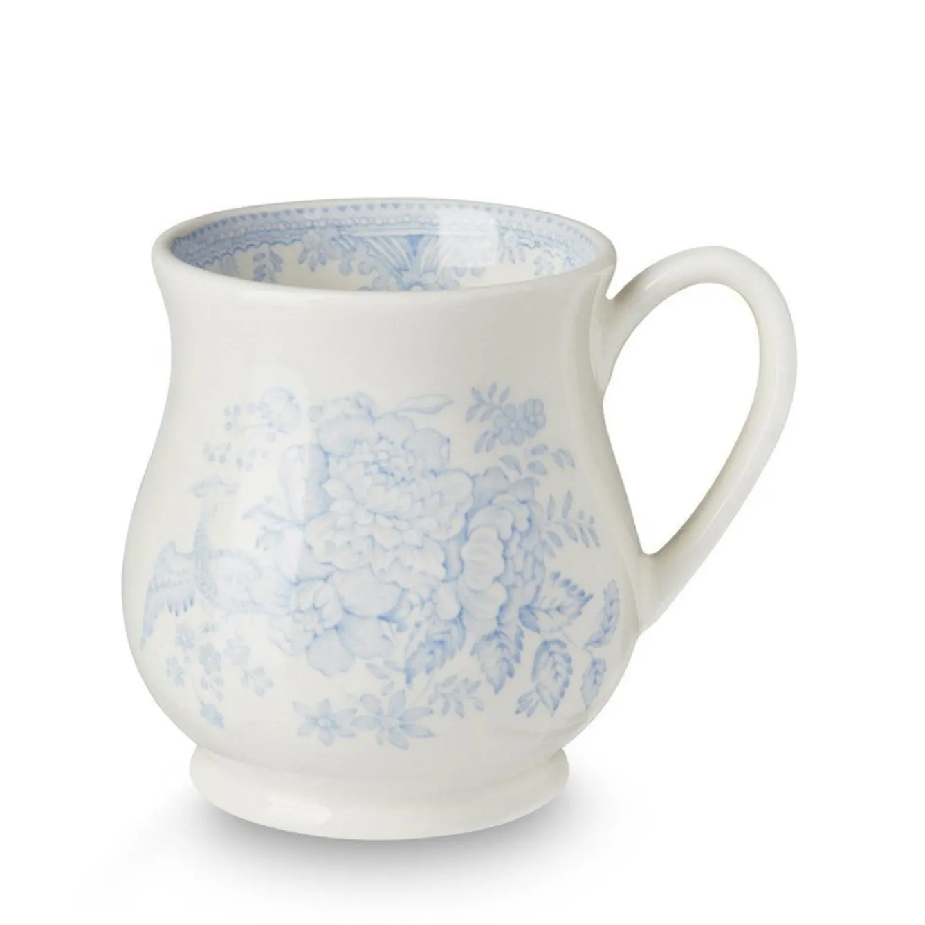 Burleigh Blues-Blue Asiatic Pheasants Sandringham Half Pint Mug