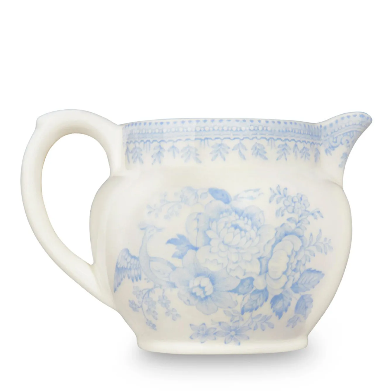 Burleigh Jugs-Blue Asiatic Pheasants Sm. Dutch Jug Creamer