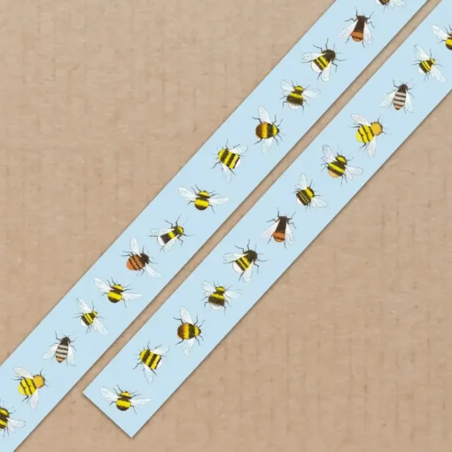 Emma Ball Stationery|Crafts-Blue Bees 15mm Washi Tape