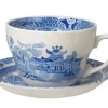 Burleigh Tea|Teacups-Blue Willow Breakfast Cup and Saucer
