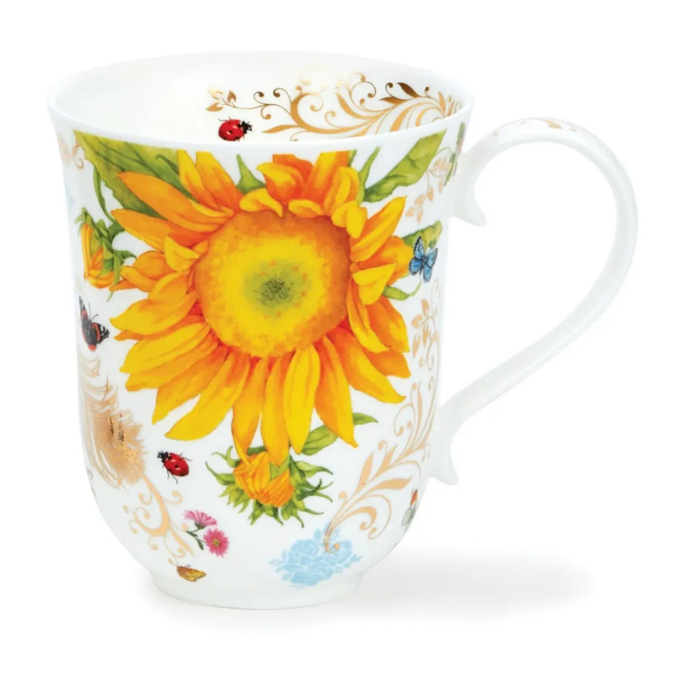 Dunoon Tea-Braemar Vintage Gold Mug