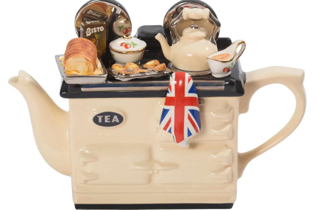 Ceramic Inspirations Tea|Teapots-British Roast Dinner Large Aga Teapot - Cream