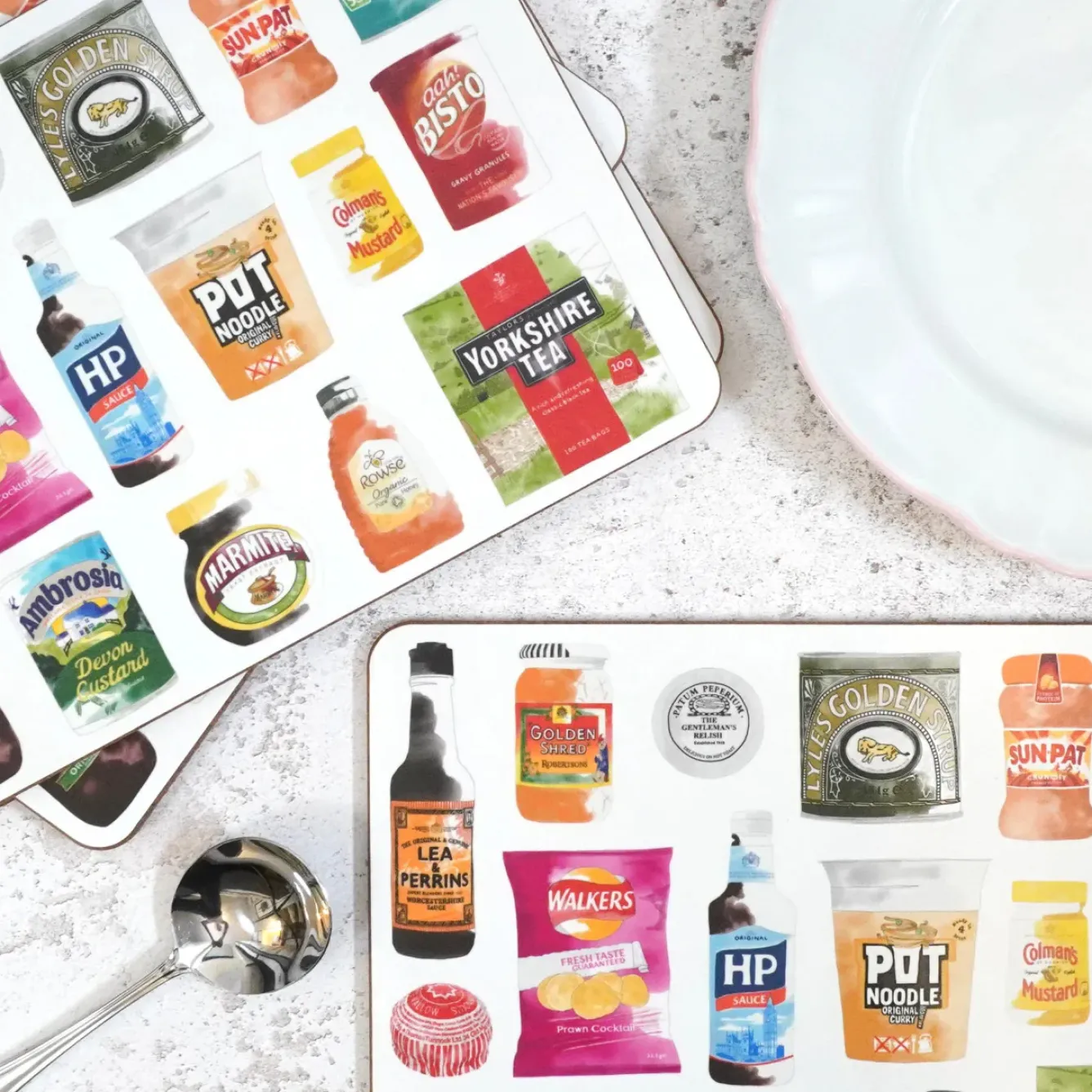 Corinne Alexander Father's Day-British Store Cupboard Placemat by