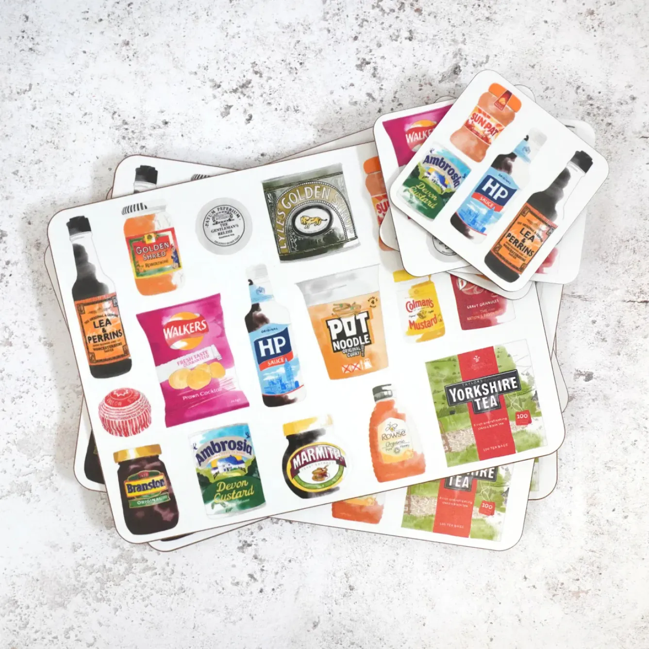 Corinne Alexander Father's Day-British Store Cupboard Placemat by