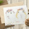 Jen Winnett Pets|Greeting Cards-Bubble and Squeak Blank Greetings Eco Card