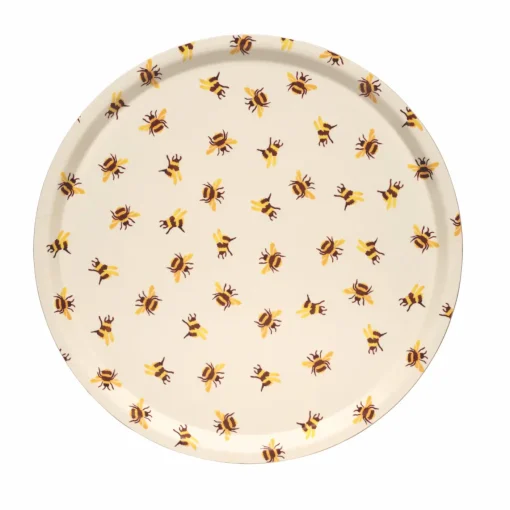 Emma Bridgewater Trays-Bumblebee Round Birch Tray