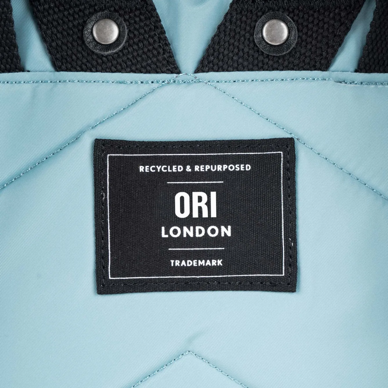 Ori London Bags-Canfield B Black Label Spearmint Recycled Nylon Backpack - Medium