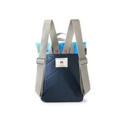 Ori London Bags-Canfield B Midnight Blue/Blue Neon Recycled Nylon Backpack - Small