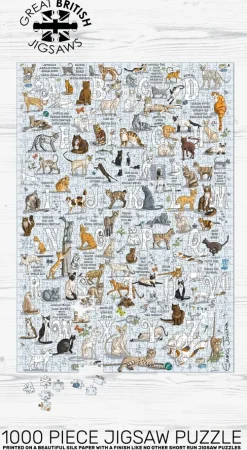GB Jigsaws Ltd Puzzles-Cats A-Z 1000 Piece Jigsaw Puzzle