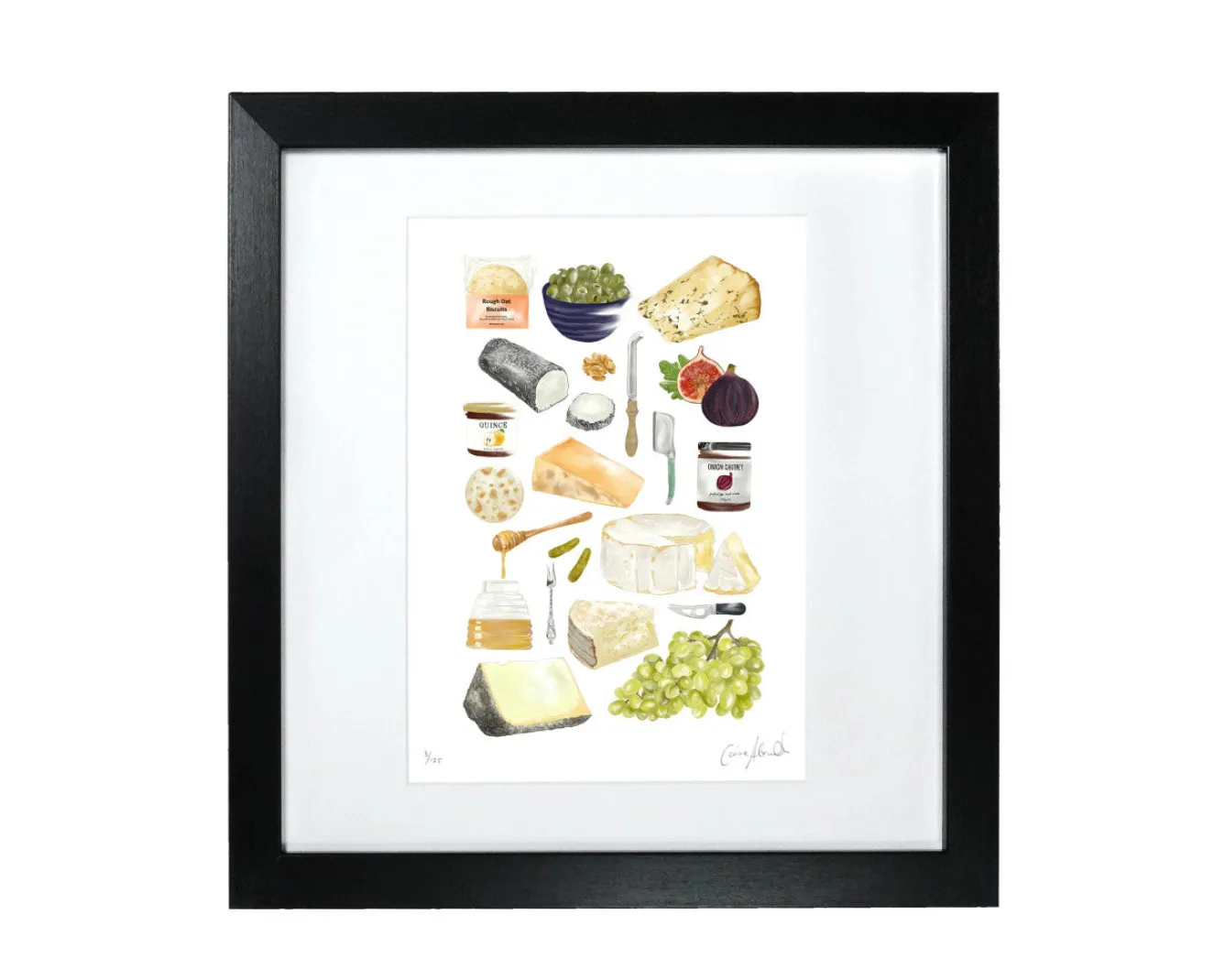 Corinne Alexander Art-Cheese Board Print by