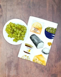 Corinne Alexander Tea|Tea Towels-Cheese Board Tea Towel by