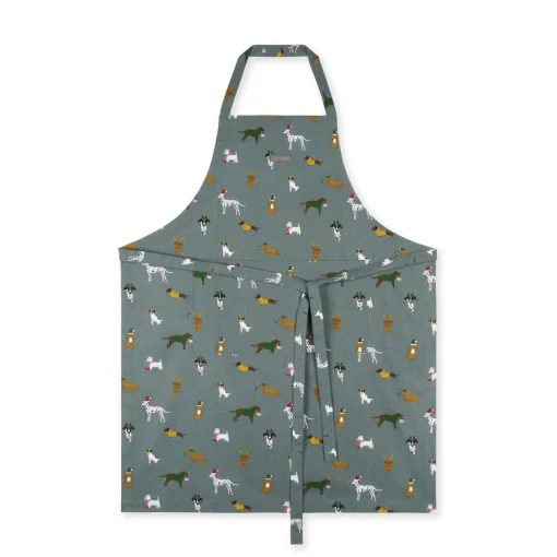 Sophie Allport Aprons-Christmas Dogs Adult Apron