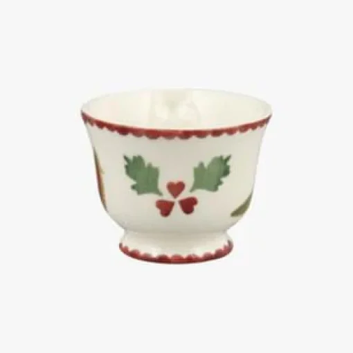 Emma Bridgewater Christmas Decorations-Christmas Joy Robin Tiny Teacup Boxed