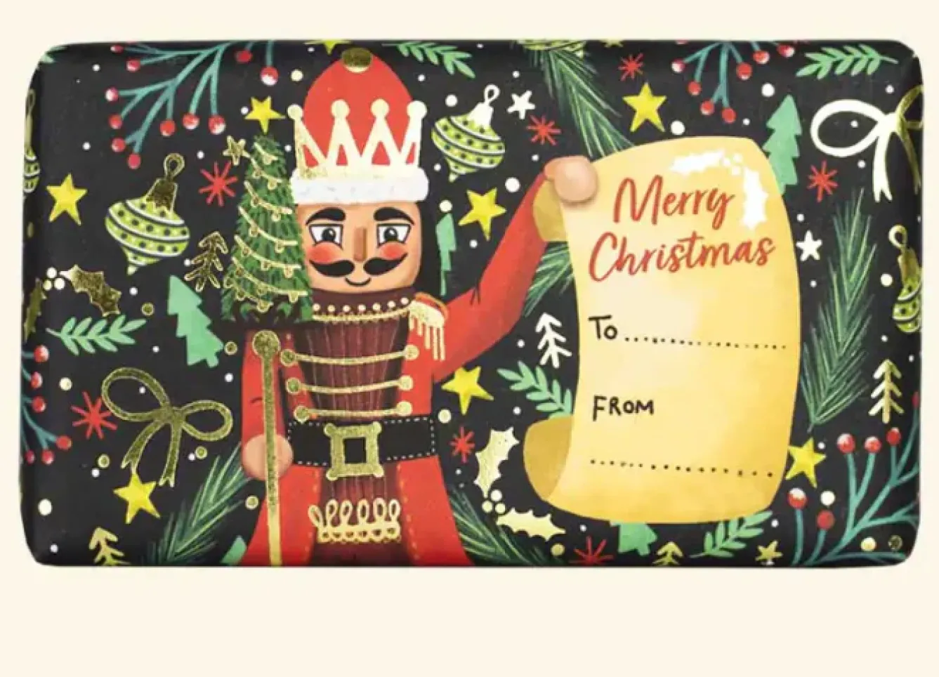 English Soap Company Soaps & Lotions-Christmas Nutcracker Soap - 190g