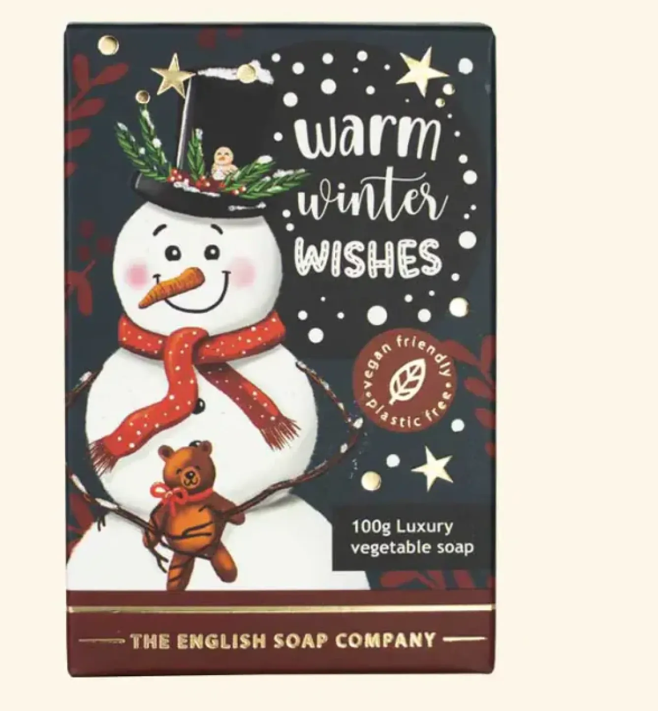 English Soap Company Soaps & Lotions-Christmas Snowman Mini Soap - 100g