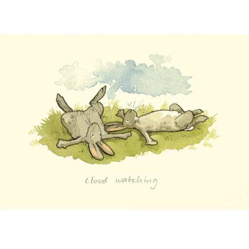 Two Bad Mice Greeting Cards-Cloud Watching Greetings Card