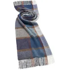 Bronte Moon Umbrellas-Collection B Pateley Blue Merino Lambswool Wrap