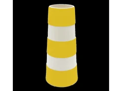 Cornishware Vases|Kitchenware-Tall Lighthouse Yellow Vase