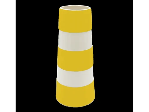 Cornishware Vases|Kitchenware-Tall Lighthouse Yellow Vase