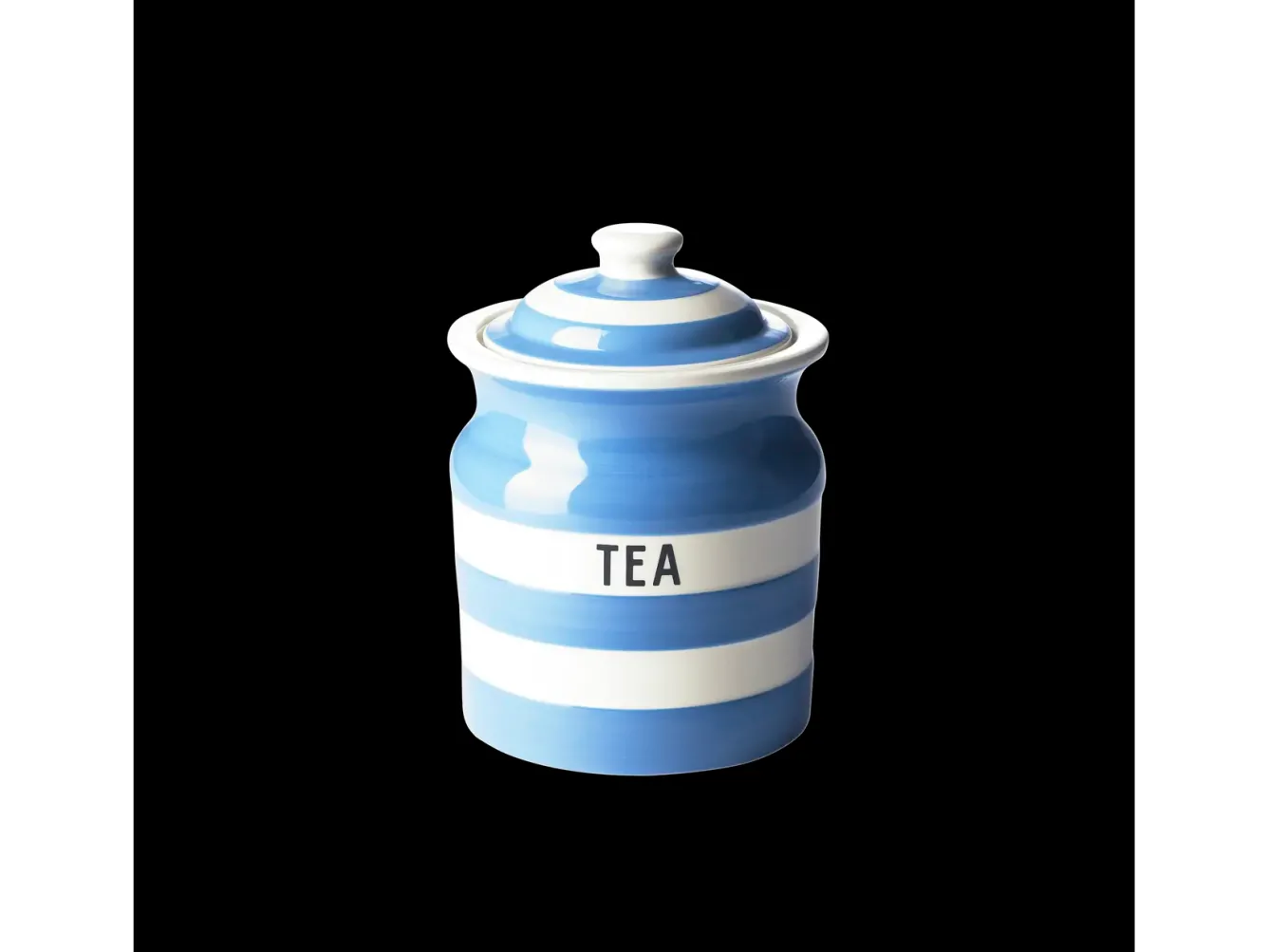 Cornishware Storage|Storage Jars-Tea Storage Jar 84cl-- Blue