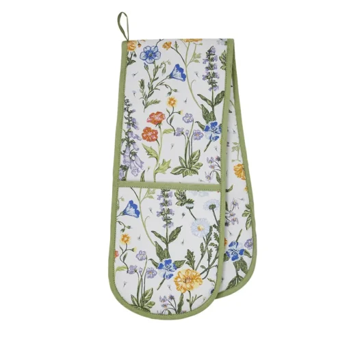 Ulster Weavers Oven Gloves/Mitts-Cottage Garden Double Oven Glove