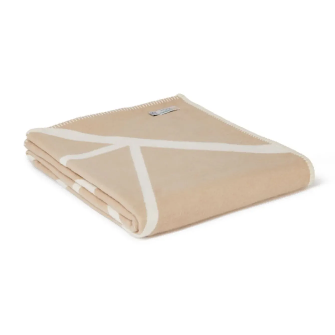 Tweedmill Textiles Ltd Pillows & Throws-Cotton Twig Throw Vintage with Cream