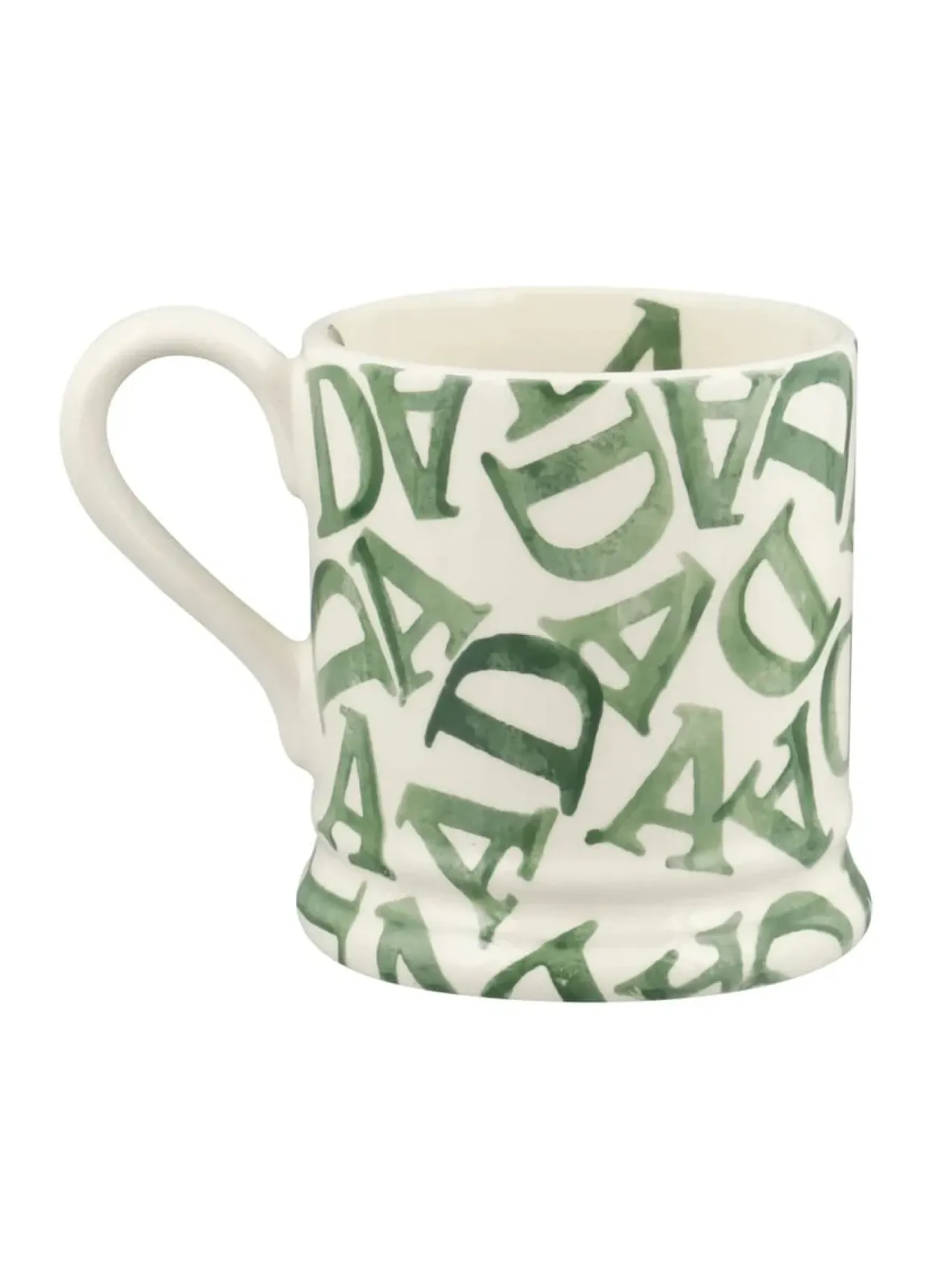 Emma Bridgewater Father's Day-D.A.D. Green 1/2 Pint Mug