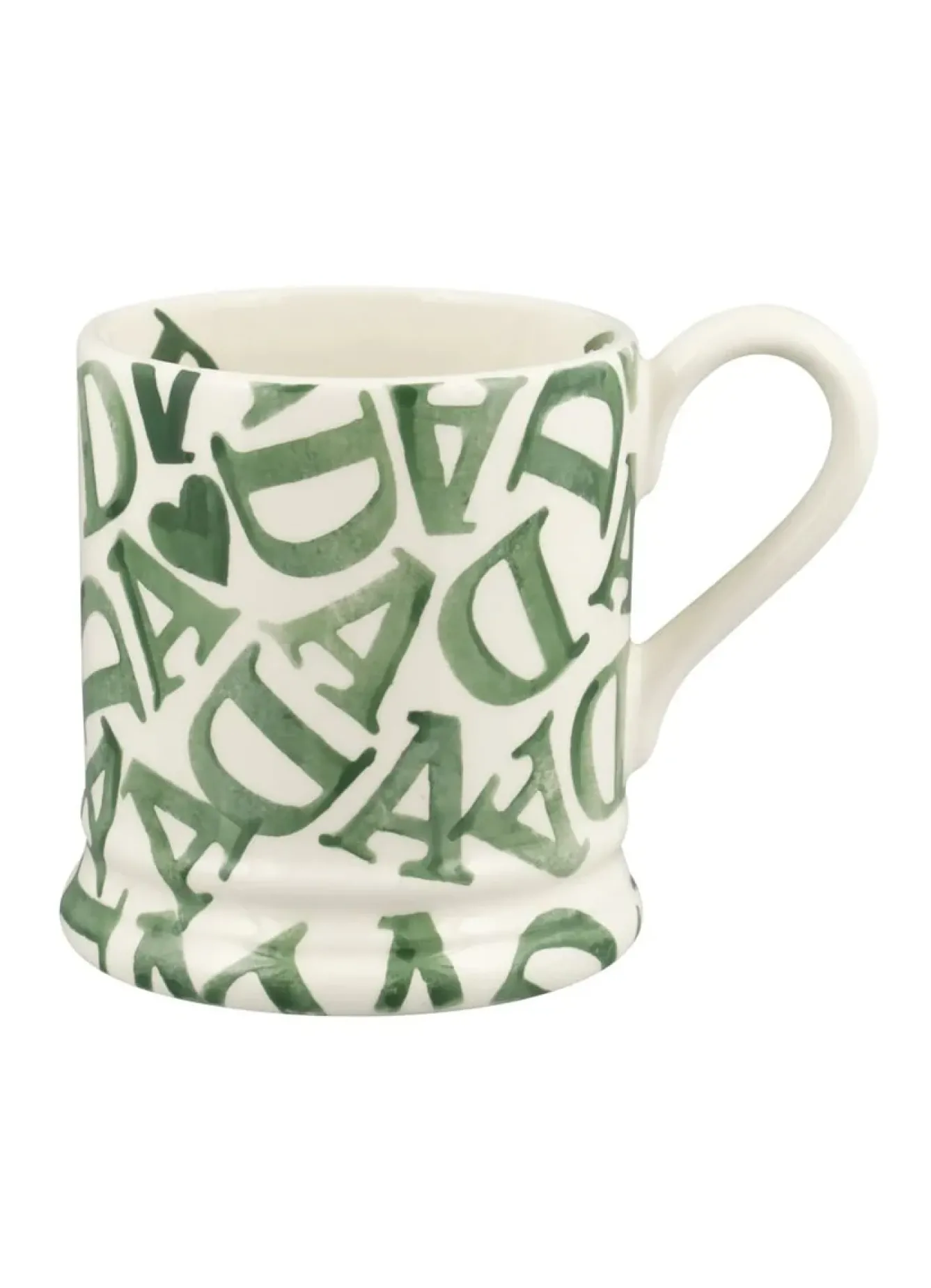 Emma Bridgewater Father's Day-D.A.D. Green 1/2 Pint Mug